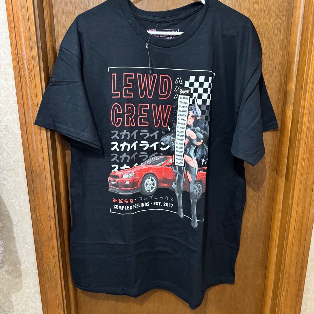 Lewd Complex anime demon girl with car NWT size medium